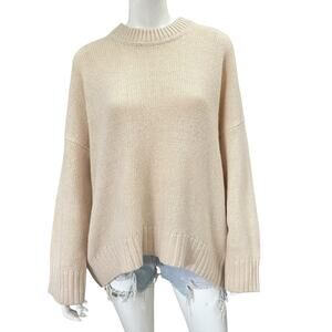 Baum Und Pferdgarten Knit Sweater Alpaca/Merino/Hemp Blend Cream Knit Medium
